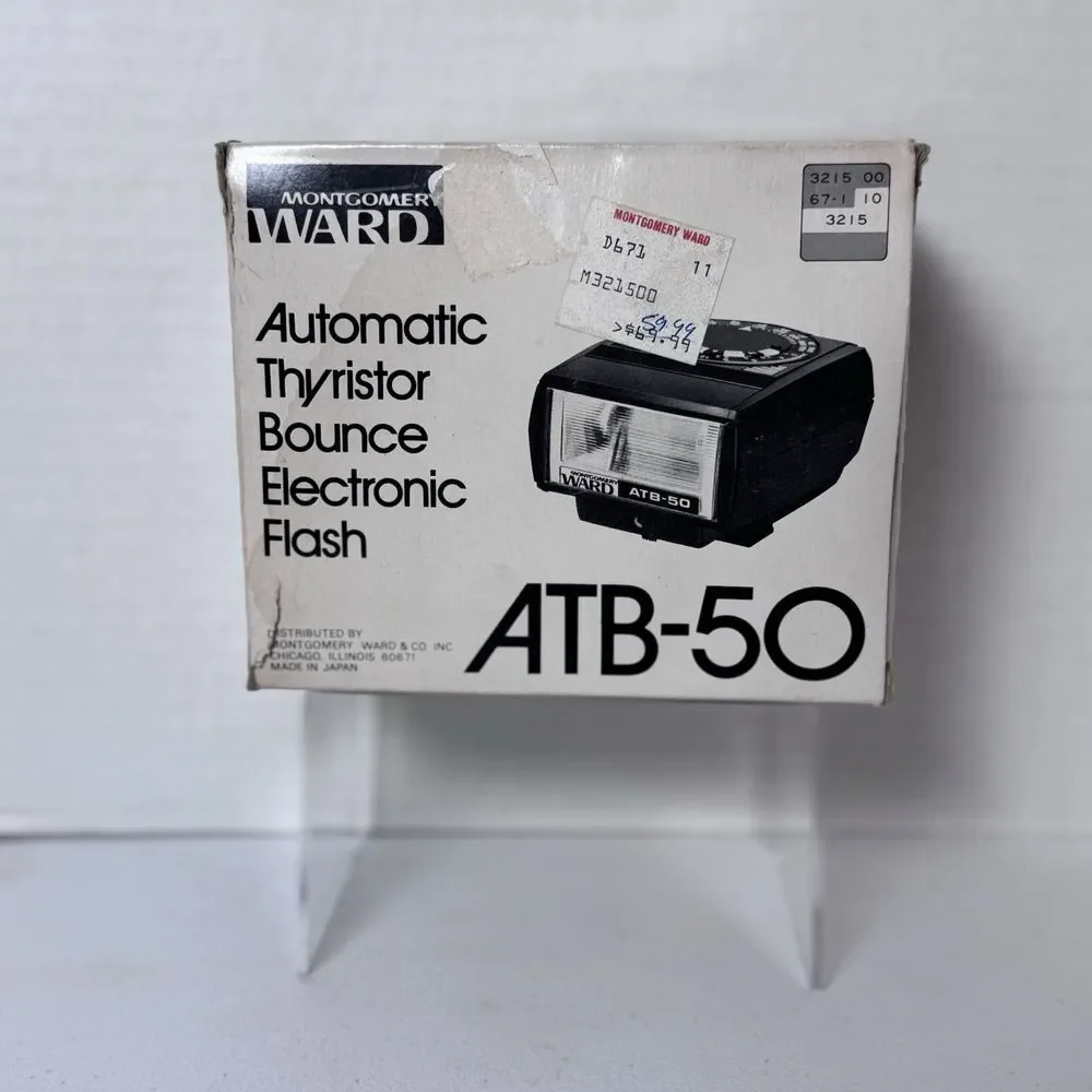 ATB-50 Thyristor Automatic Bounce Electronic‎ Flash Shoe Mount Montgomery Ward